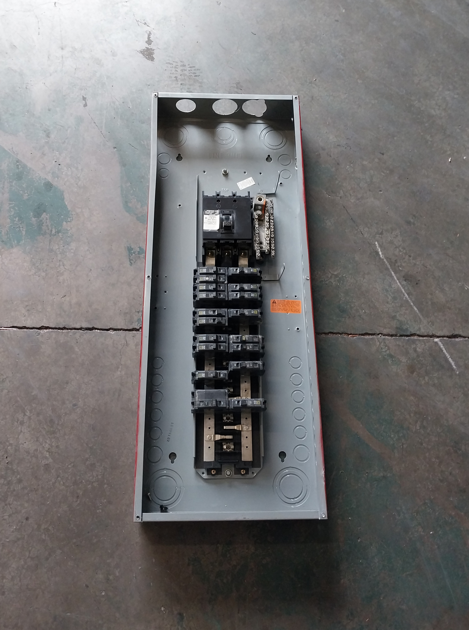 Square D 200A NQ Panelboard 240/120V 1PH 3W Main Breaker 200 Amp